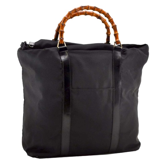 Gucci Handbags - AUTHENTIC GUCCI BAMBOO NYLON TOTE